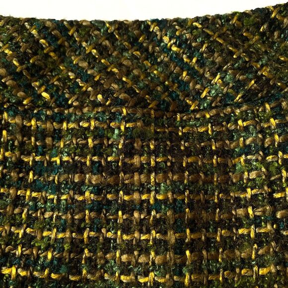 Coldwater Creek Tweed Pencil Skirt Womens Size 10 Multicolor Lined Wool Blend - Picture 2 of 14